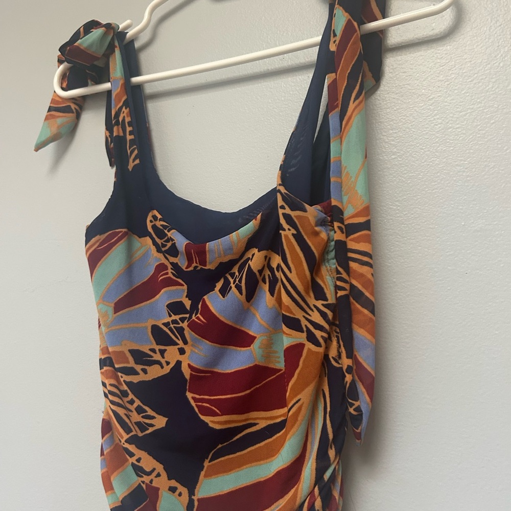 Free People Multicolor Abstract Tank Top